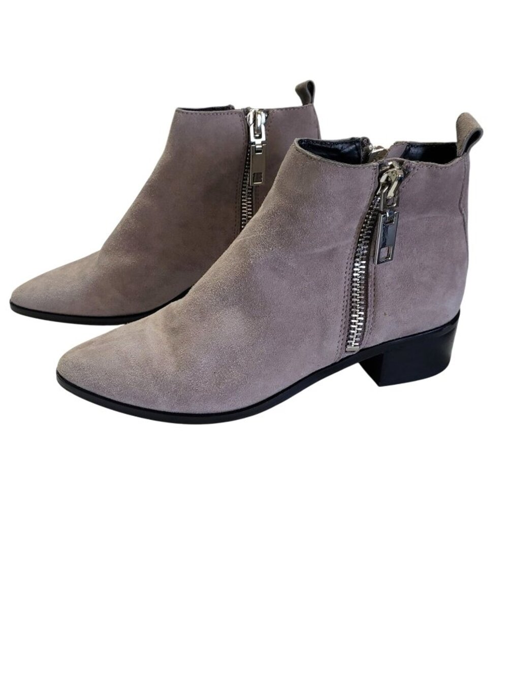 Dolce Vita Gray Zipper Ankle Marra Suede Booties Womens 7